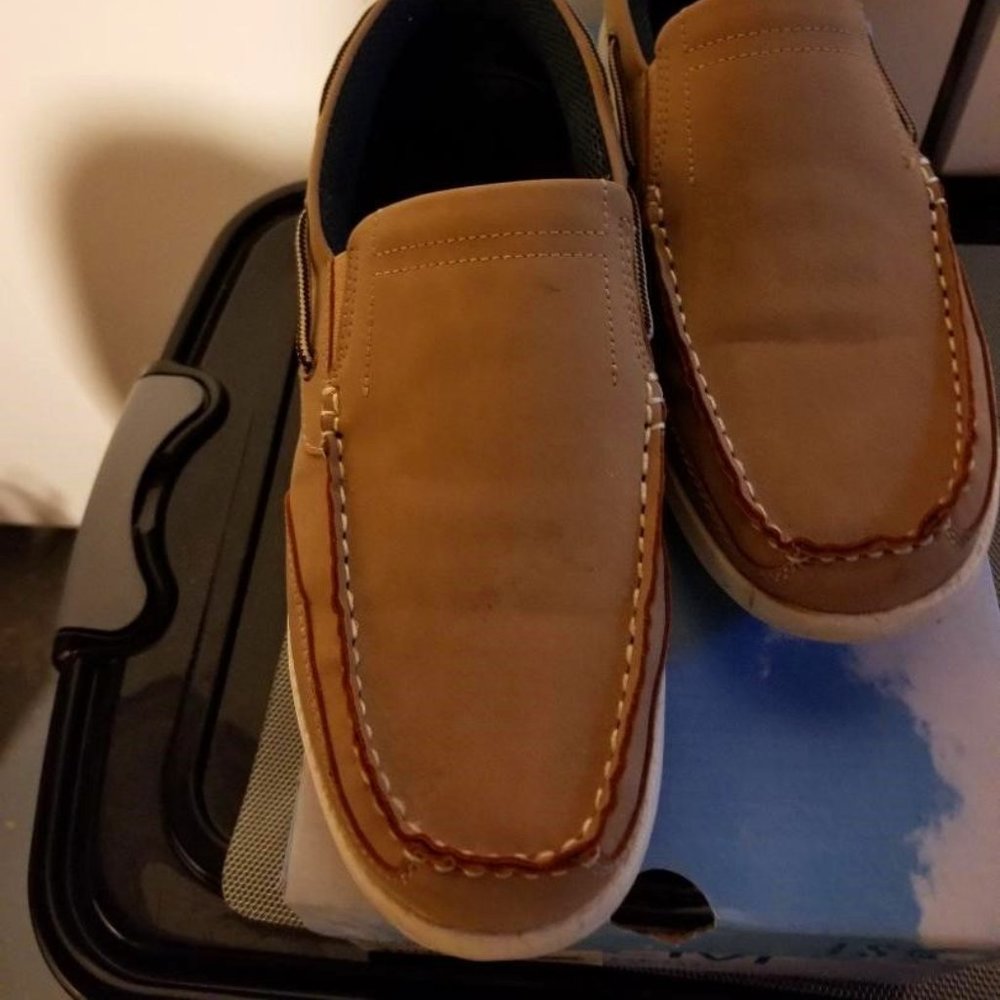 Island Surf Rebound -Parchment Gold/Beige Deck Shoe, Size 9M
